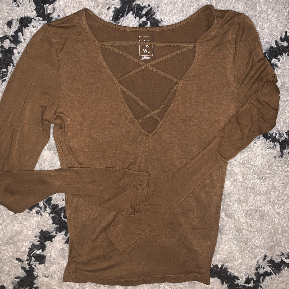 PACSUN CROPPED LONG SLEEVE | XS
